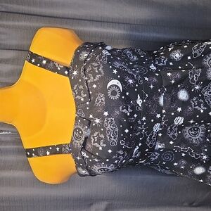 Eva Rose: Black and White Astrology Dress